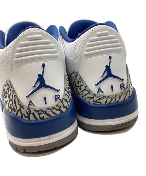 NIKE（ナイキ）NIKE (ナイキ) NIKE　Jordan 3 Retro True Blue and Copper　ハイカットスニーカー ホワイト×ブルー サイズ:27.5㎝の古着・服飾アイテム