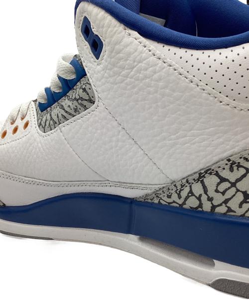 NIKE（ナイキ）NIKE (ナイキ) NIKE　Jordan 3 Retro True Blue and Copper　ハイカットスニーカー ホワイト×ブルー サイズ:27.5㎝の古着・服飾アイテム