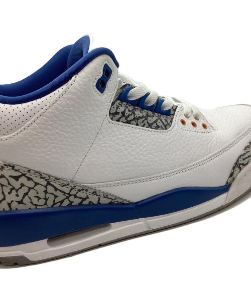 NIKE（ナイキ）NIKE (ナイキ) NIKE　Jordan 3 Retro True Blue and Copper　ハイカットスニーカー ホワイト×ブルー サイズ:27.5㎝の古着・服飾アイテム