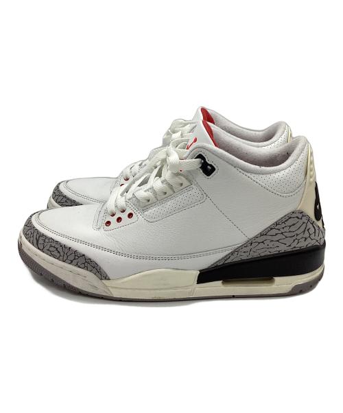 NIKE（ナイキ）NIKE (ナイキ) Air Jordan 3 Retro White Cement Reimagined ホワイト×グレー サイズ:27.5の古着・服飾アイテム