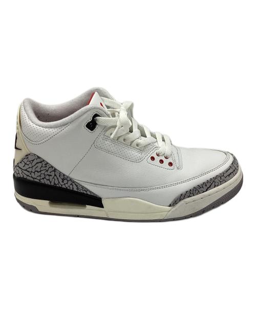 NIKE（ナイキ）NIKE (ナイキ) Air Jordan 3 Retro White Cement Reimagined ホワイト×グレー サイズ:27.5の古着・服飾アイテム
