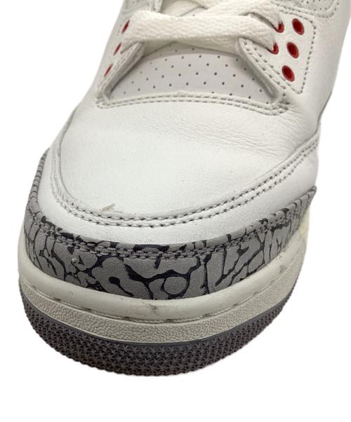 NIKE（ナイキ）NIKE (ナイキ) Air Jordan 3 Retro White Cement Reimagined ホワイト×グレー サイズ:27.5の古着・服飾アイテム