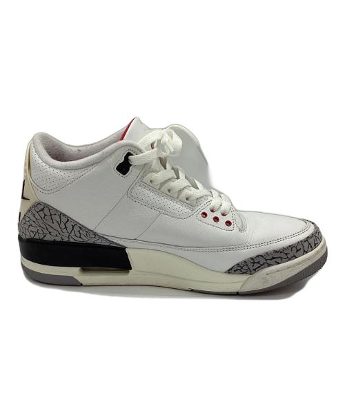 NIKE（ナイキ）NIKE (ナイキ) Air Jordan 3 Retro White Cement Reimagined ホワイト×グレー サイズ:27.5の古着・服飾アイテム