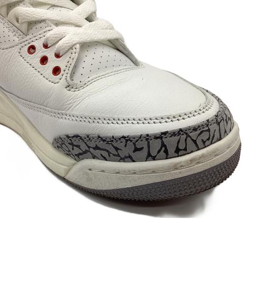 NIKE（ナイキ）NIKE (ナイキ) Air Jordan 3 Retro White Cement Reimagined ホワイト×グレー サイズ:27.5の古着・服飾アイテム