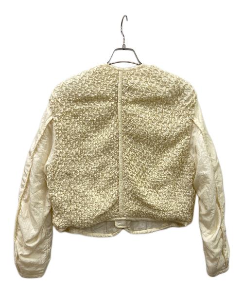 tsumori chisato（ツモリチサト）tsumori chisato (ツモリチサト) リバーシブルプリーツジャケット　イッセイミヤケ アーカイブ 90s アイボリー サイズ:Mの古着・服飾アイテム