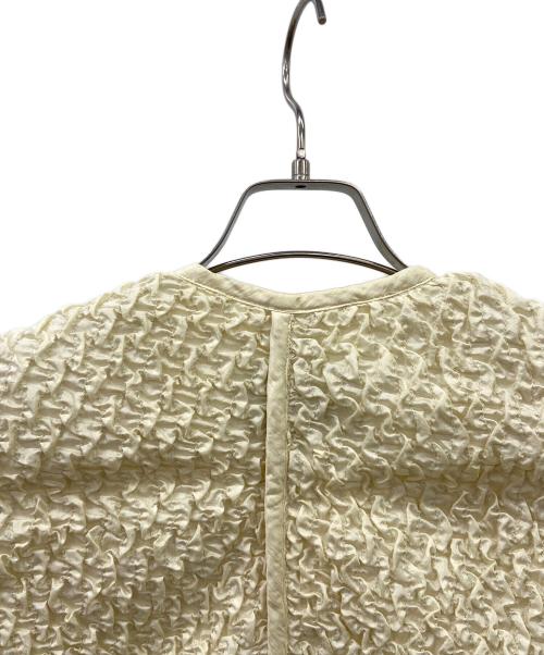 tsumori chisato（ツモリチサト）tsumori chisato (ツモリチサト) リバーシブルプリーツジャケット　イッセイミヤケ アーカイブ 90s アイボリー サイズ:Mの古着・服飾アイテム