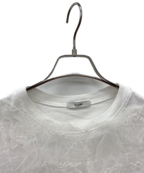 CLANE（クラネ）CLANE (クラネ) CLANE半袖カットソー ホワイト サイズ:size2の古着・服飾アイテム
