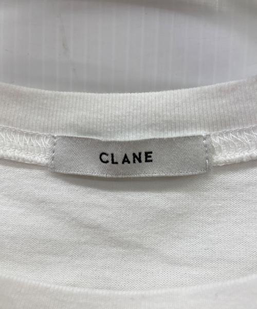 CLANE（クラネ）CLANE (クラネ) CLANE半袖カットソー ホワイト サイズ:size2の古着・服飾アイテム