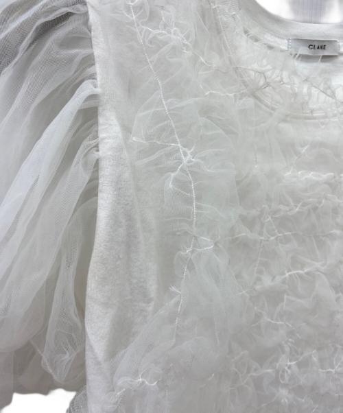 CLANE（クラネ）CLANE (クラネ) CLANE半袖カットソー ホワイト サイズ:size2の古着・服飾アイテム