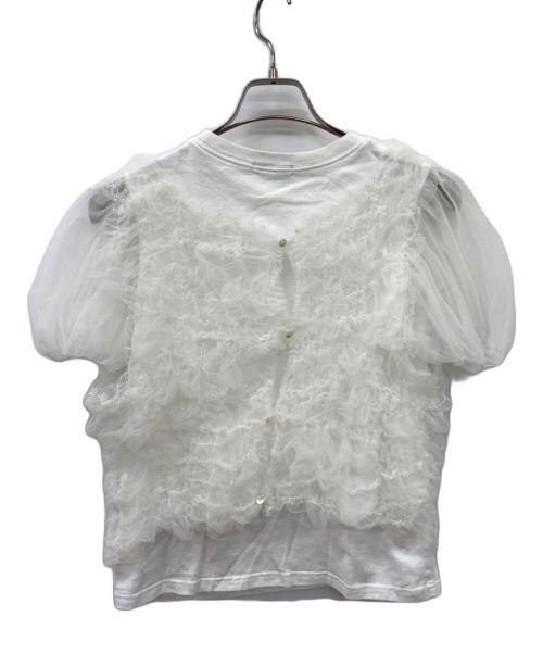 CLANE（クラネ）CLANE (クラネ) CLANE半袖カットソー ホワイト サイズ:size2の古着・服飾アイテム