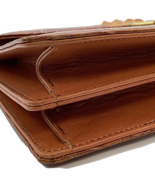 GENUINE CROCODILE SKIN（ジェニュインクロコダイルスキン）GENUINE CROCODILE SKIN (ジェニュインクロコダイルスキン) GENUINE CROCODILE SKIN　2WAYショルダーバッグ ブラウンの古着・服飾アイテム