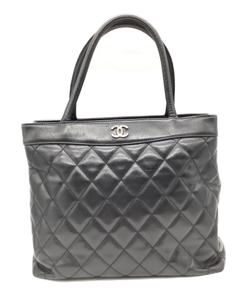 CHANEL（シャネル）CHANEL (シャネル) トートバッグ ブラック マトラッセ ラムスキン 5970778の古着・服飾アイテム