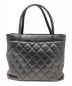 CHANEL (シャネル) トートバッグ ブラック マトラッセ ラムスキン 5970778：198000円