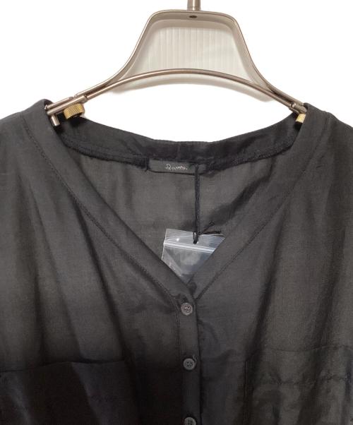 ROSSO（ロッソ）ROSSO (ロッソ) シルクギャザーワンピース ブラック サイズ:FREE 未使用品の古着・服飾アイテム