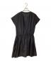 ROSSO (ロッソ) シルクギャザーワンピース ブラック サイズ:FREE 未使用品：3000円