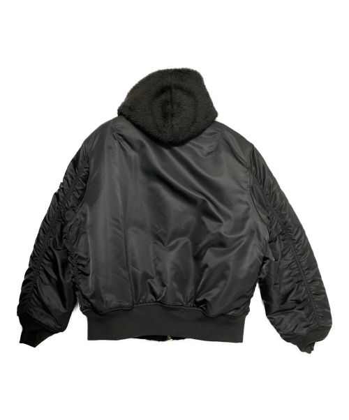 SUPREME（シュプリーム）SUPREME (シュプリーム) Faux Fur Reversible MA-1 ブラック サイズ:Lの古着・服飾アイテム