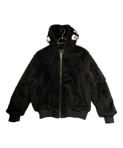SUPREME（シュプリーム）SUPREME (シュプリーム) Faux Fur Reversible MA-1 ブラック サイズ:Lの古着・服飾アイテム