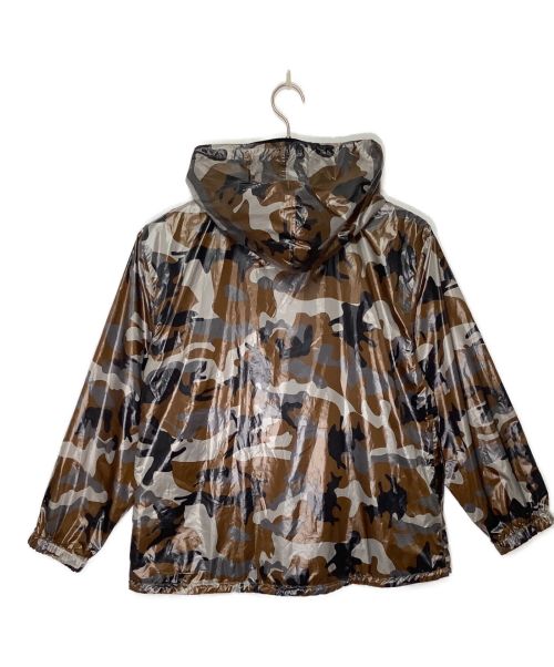 β（ベータ）β (ベータ) フェイクレイヤードカモフラフーデッドブルゾン カーキ サイズ:M 未使用品の古着・服飾アイテム