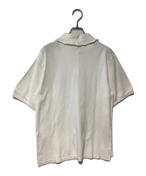 Gypsohila（ジプソフィア）Gypsohila (ジプソフィア) フリルカラーポロシャツ ホワイト サイズ:Freeの古着・服飾アイテム