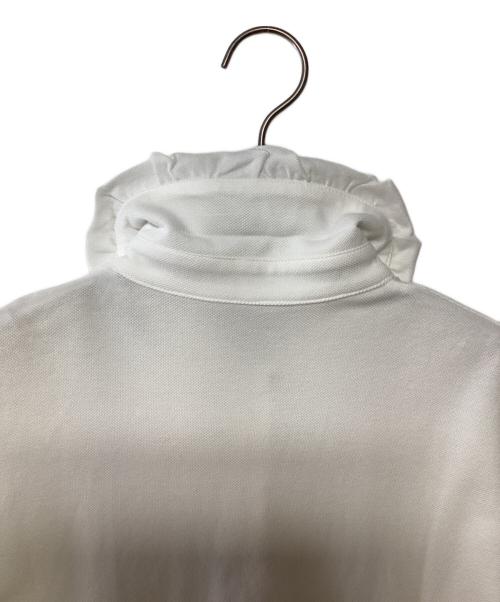 Gypsohila（ジプソフィア）Gypsohila (ジプソフィア) フリルカラーポロシャツ ホワイト サイズ:Freeの古着・服飾アイテム