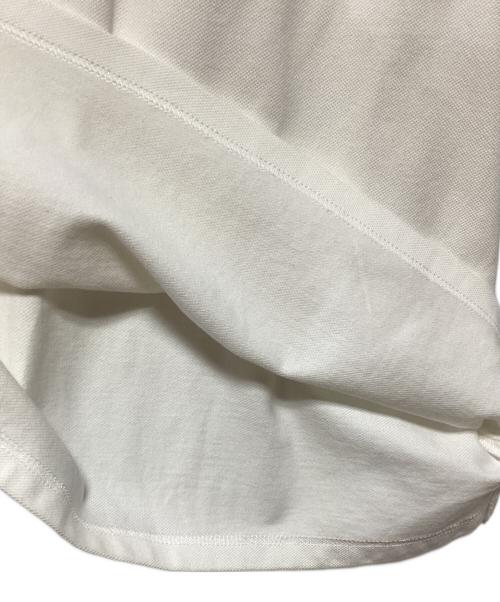 Gypsohila（ジプソフィア）Gypsohila (ジプソフィア) フリルカラーポロシャツ ホワイト サイズ:Freeの古着・服飾アイテム