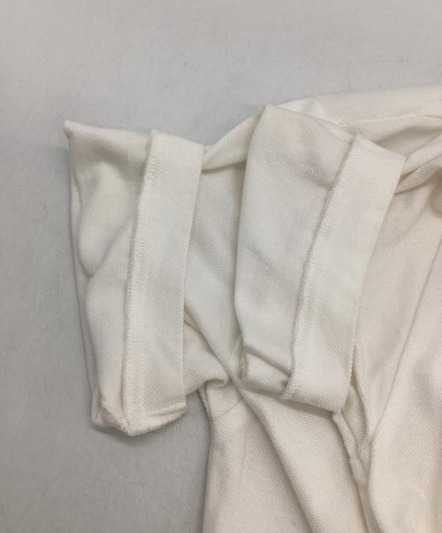 Gypsohila（ジプソフィア）Gypsohila (ジプソフィア) フリルカラーポロシャツ ホワイト サイズ:Freeの古着・服飾アイテム