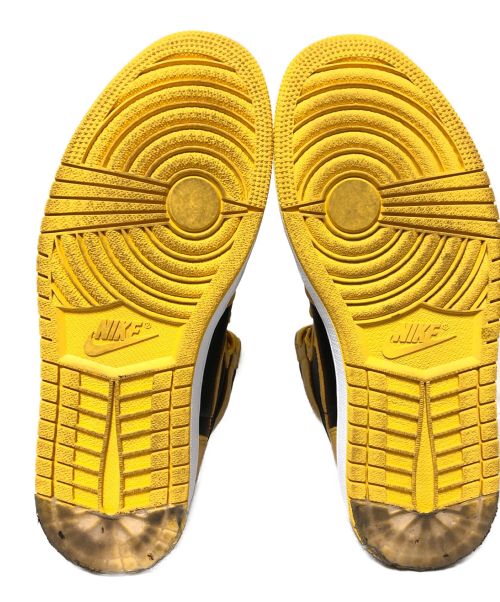 NIKE（ナイキ）NIKE (ナイキ) AIR JORDAN 1 RETRO HIGH OG ブラック×イエロー サイズ:US 9.5の古着・服飾アイテム