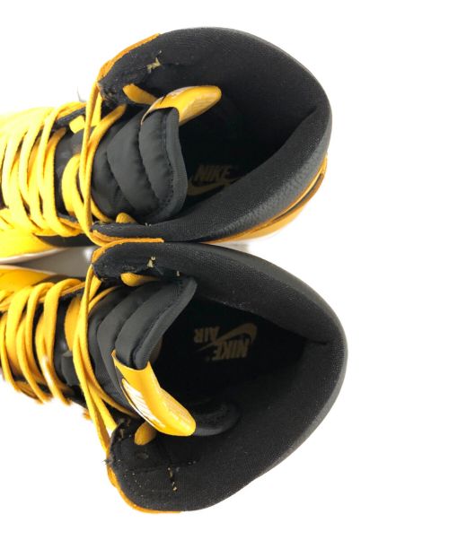 NIKE（ナイキ）NIKE (ナイキ) AIR JORDAN 1 RETRO HIGH OG ブラック×イエロー サイズ:US 9.5の古着・服飾アイテム