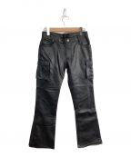 FRAUフラウ）の古着「レザーパンツ」｜ブラック