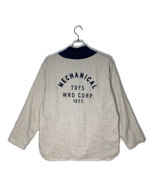WEIRDO（ウィアード）WEIRDO (ウィアード) Mechanical Toys L/S Baseball Shirts アイボリー×ネイビー サイズ:Mの古着・服飾アイテム