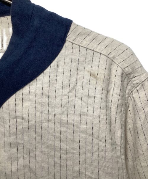 WEIRDO（ウィアード）WEIRDO (ウィアード) Mechanical Toys L/S Baseball Shirts アイボリー×ネイビー サイズ:Mの古着・服飾アイテム