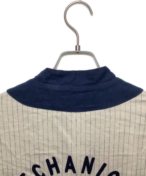 WEIRDO（ウィアード）WEIRDO (ウィアード) Mechanical Toys L/S Baseball Shirts アイボリー×ネイビー サイズ:Mの古着・服飾アイテム