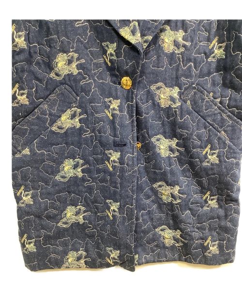 LEONARD（レオナール）LEONARD (レオナール) シルクコート ブルー サイズ:9の古着・服飾アイテム