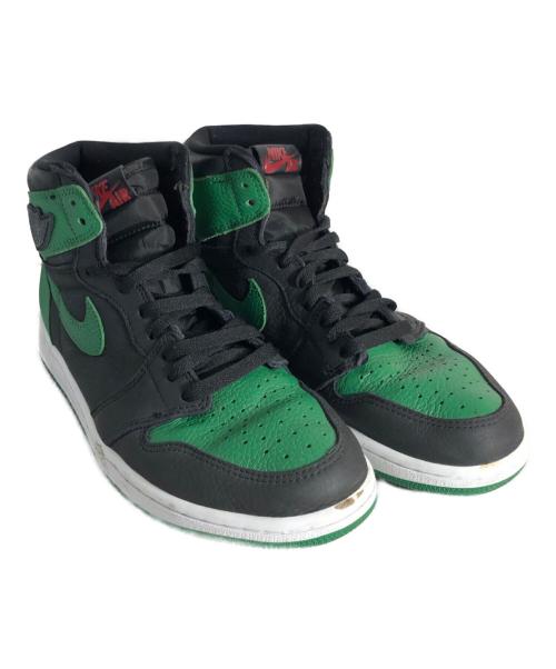 NIKE（ナイキ）NIKE (ナイキ) AIR JORDAN 1 RETRO HIGH OG ブラック×グリーン サイズ:US 9の古着・服飾アイテム