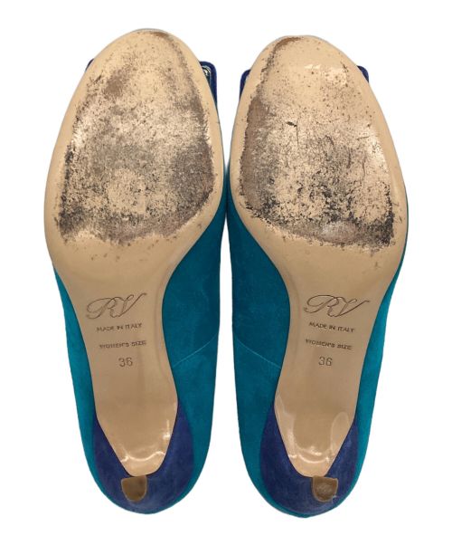 Roger Vivier（ロジェ ヴィヴィエ）Roger Vivier (ロジェ ヴィヴィエ) ヒールパンプス ターコイズブルー サイズ:36の古着・服飾アイテム