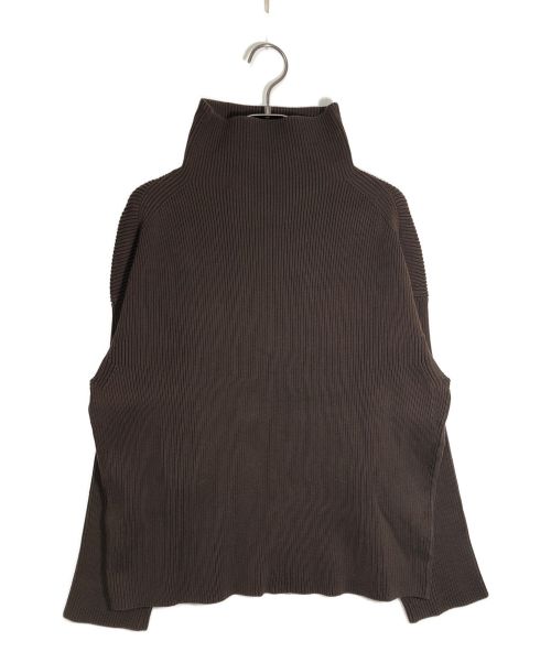 ESTNATION（エストネーション）ESTNATION (エストネーション) ハイネックニット ブラウン サイズ:38の古着・服飾アイテム
