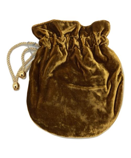 Christian Dior（クリスチャン ディオール）Christian Dior (クリスチャン ディオール) 巾着ポーチ ブラウンの古着・服飾アイテム