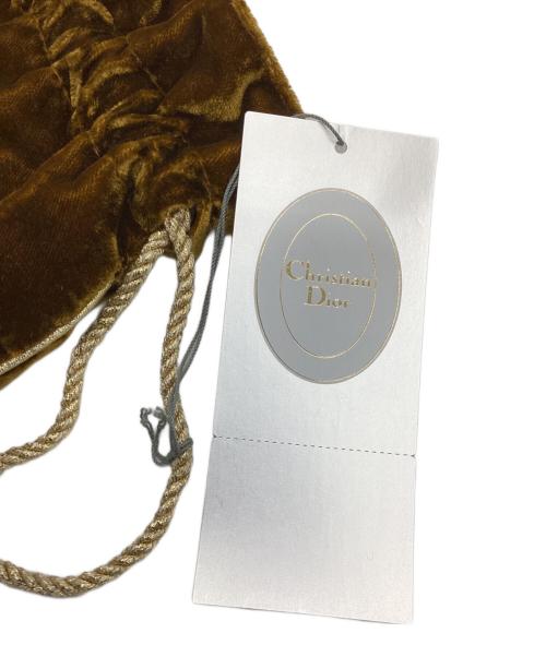 Christian Dior（クリスチャン ディオール）Christian Dior (クリスチャン ディオール) 巾着ポーチ ブラウンの古着・服飾アイテム