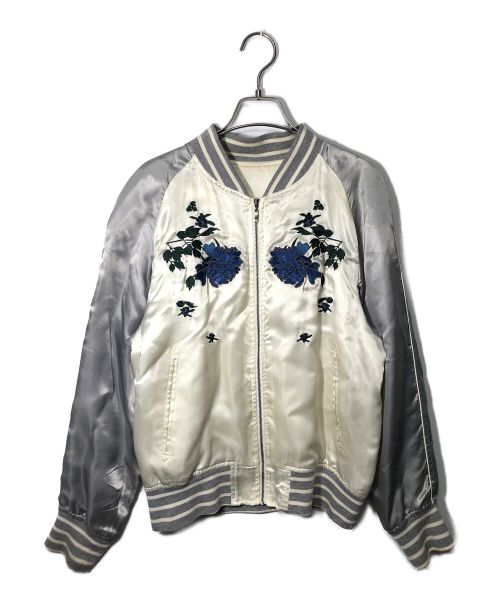 ARTISAN（アルチザン）ARTISAN (アルチザン) スカジャン グレー×ホワイト サイズ:Sの古着・服飾アイテム