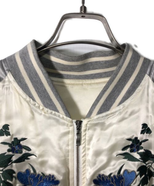 ARTISAN（アルチザン）ARTISAN (アルチザン) スカジャン グレー×ホワイト サイズ:Sの古着・服飾アイテム