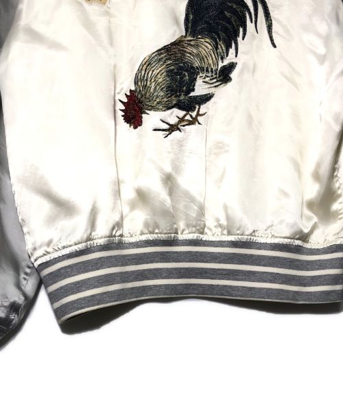 ARTISAN（アルチザン）ARTISAN (アルチザン) スカジャン グレー×ホワイト サイズ:Sの古着・服飾アイテム