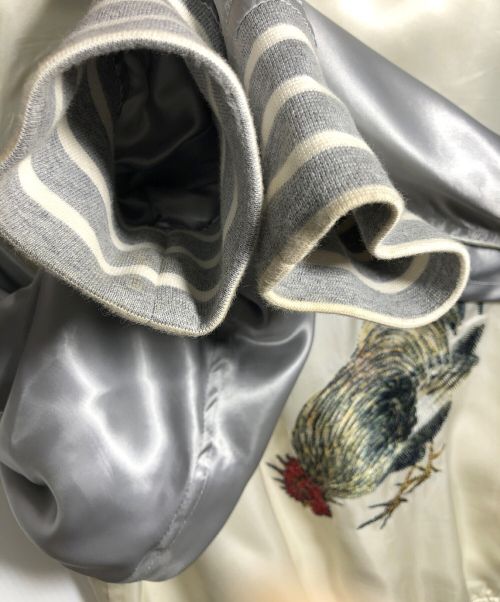 ARTISAN（アルチザン）ARTISAN (アルチザン) スカジャン グレー×ホワイト サイズ:Sの古着・服飾アイテム