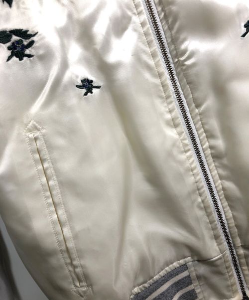 ARTISAN（アルチザン）ARTISAN (アルチザン) スカジャン グレー×ホワイト サイズ:Sの古着・服飾アイテム