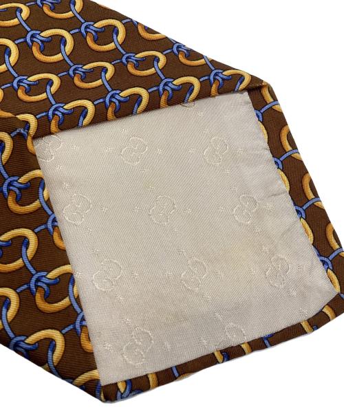 GUCCI（グッチ）GUCCI (グッチ) ネクタイ ブラウン サイズ:表記なしの古着・服飾アイテム