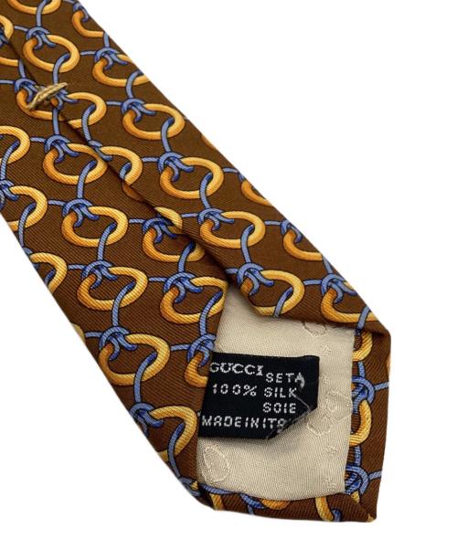 GUCCI（グッチ）GUCCI (グッチ) ネクタイ ブラウン サイズ:表記なしの古着・服飾アイテム