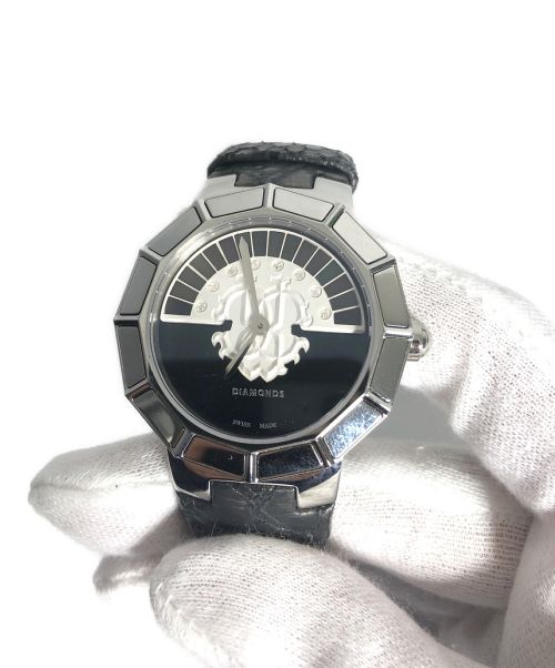 ROBERTO CAVALLI（ロベルトカヴァリ）ROBERTO CAVALLI (ロベルトカヴァリ) 腕時計 ブラックの古着・服飾アイテム