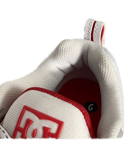 DC SHOE CO.USA（ディーシー シューコー ユーエスエー）DC SHOE CO.USA (ディーシー シューコー ユーエスエー) ローカットスニーカー レッド×ブラック サイズ:25の古着・服飾アイテム