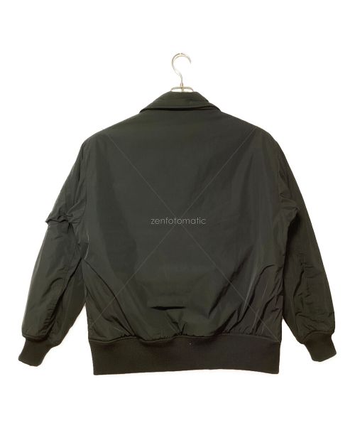 TRADE MARK GOLD（トレードマークゴールド）TRADE MARK GOLD (トレードマークゴールド) 中綿フライトジャケット ブラック サイズ:Lの古着・服飾アイテム