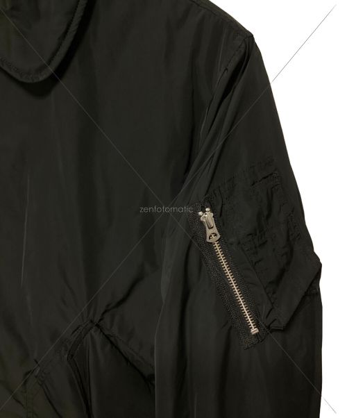 TRADE MARK GOLD（トレードマークゴールド）TRADE MARK GOLD (トレードマークゴールド) 中綿フライトジャケット ブラック サイズ:Lの古着・服飾アイテム