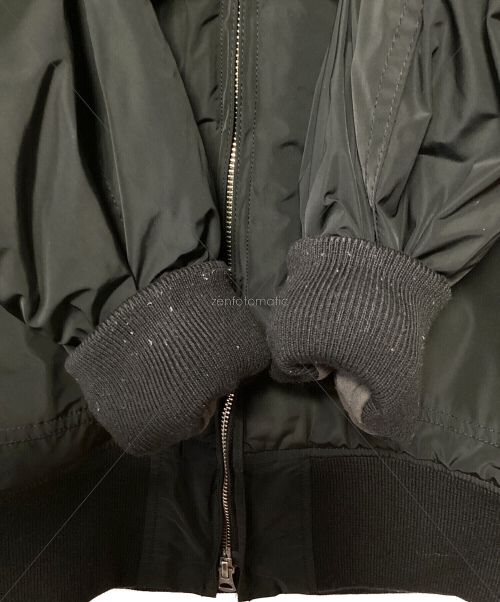 TRADE MARK GOLD（トレードマークゴールド）TRADE MARK GOLD (トレードマークゴールド) 中綿フライトジャケット ブラック サイズ:Lの古着・服飾アイテム
